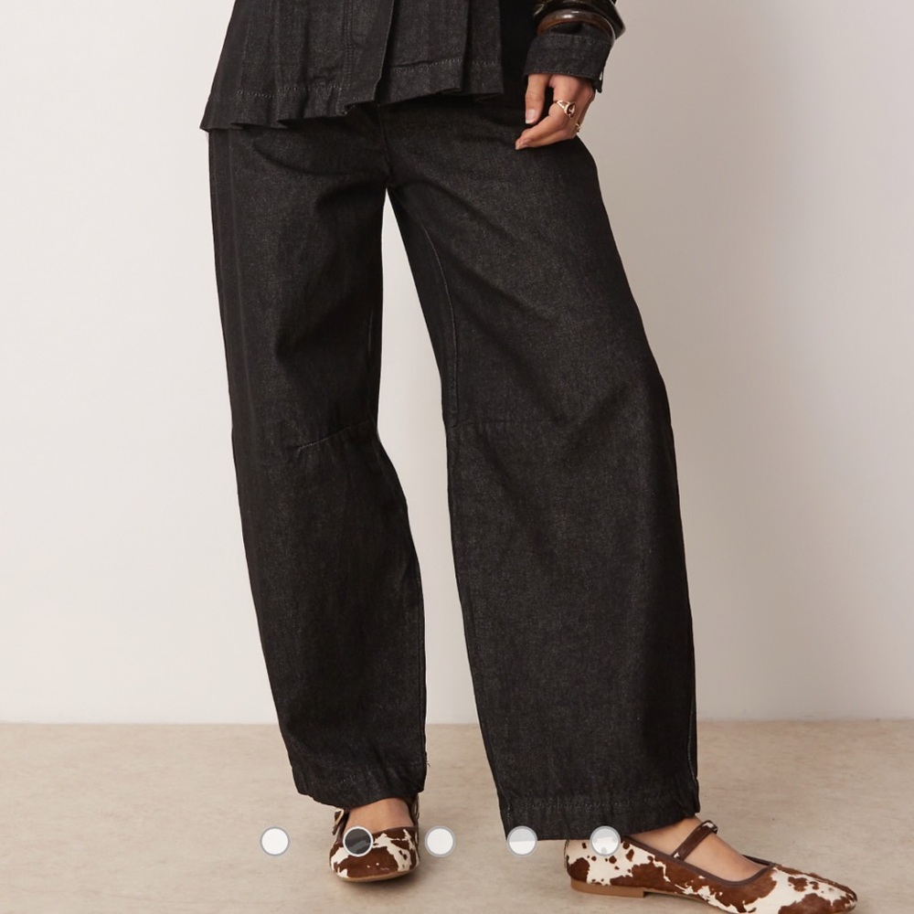 ASOS Black Barrel Jeans